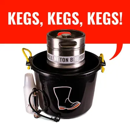 Kegs and draft at Wellington Brewery