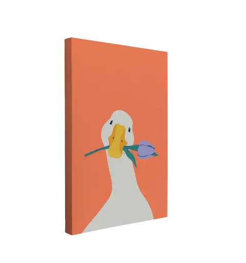 Goose Tulip - Easy to Hang Canvas Print Wall Art Décor