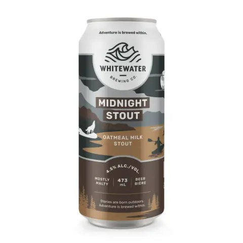 Can of Whitewater Midnight Stout
