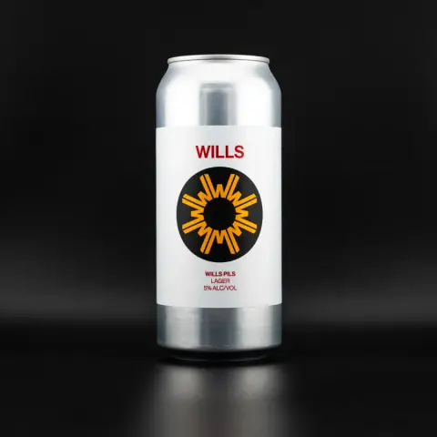 A can of WILLS PILS lager, 5% alc./vol.