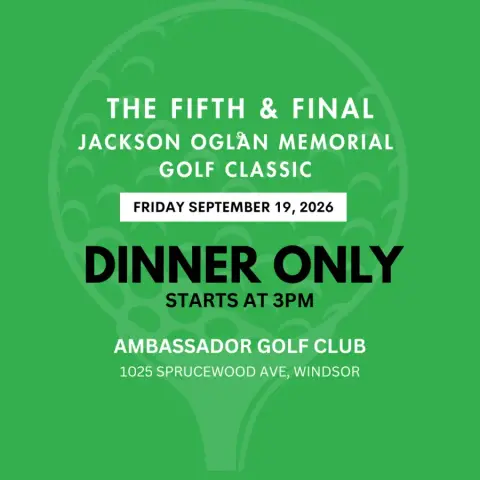 Jackson Oglan Memorial - DINNER ONLY