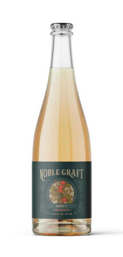 Woodward Cider Co. Noble Graft Dabinett barrel-aged cider, 750 mL bottle
