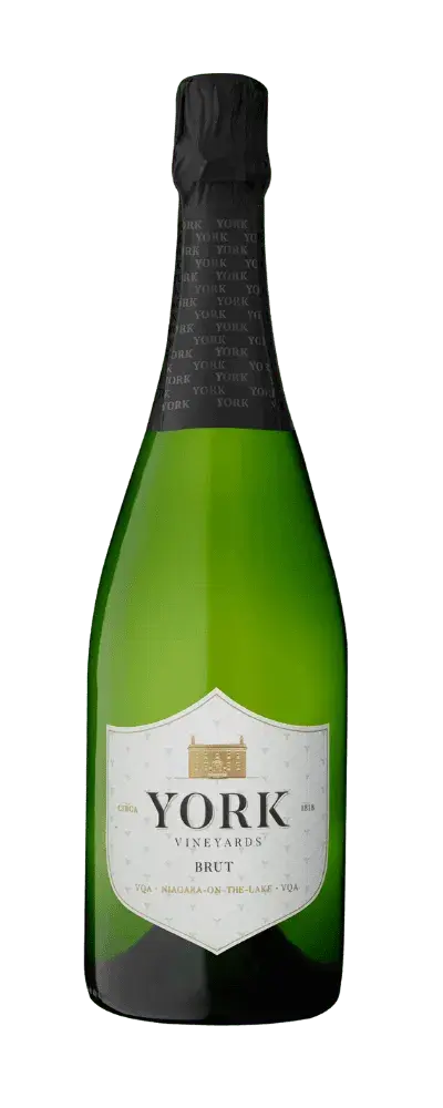 York Vineyards Brut sparkling wine bottle