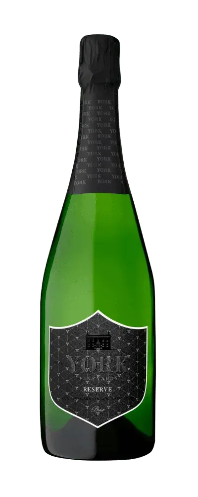 York Vineyards Reserve Brut sparkling wine bottle